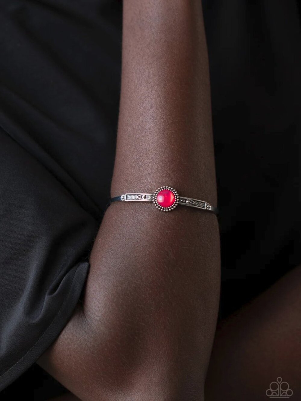 Paparazzi Jewelry Accessories - PIECE of Mind - Pink Bracelet - Vintage